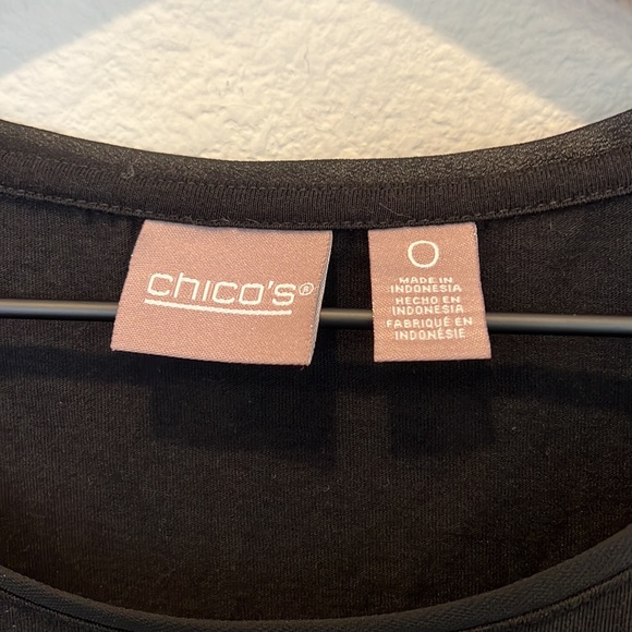 Chicos Tank Top Shell Sheer Edging - Picture 3 of 5